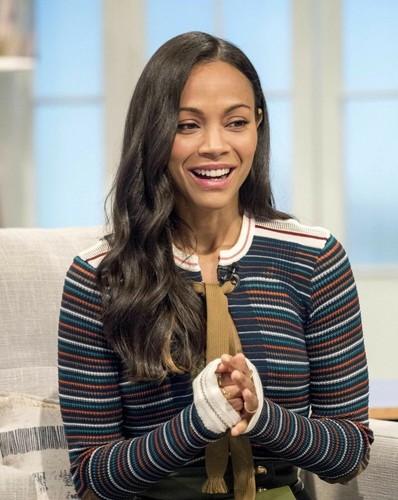 Cardigan righe zoe saldana - righe,