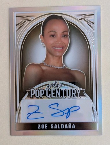 Autografo zoe saldana foglia - autografo,