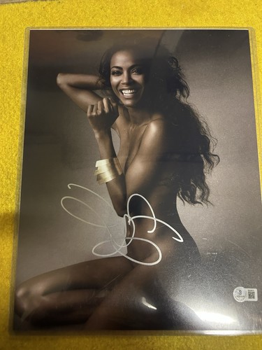 Zoe saldana autografata x - zoe,